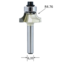 4.8mm Radius Rounding Over Router Bit image 1