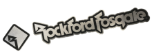 Rockford Fosgate - Metallic Stickers - Small - 230mm image 1